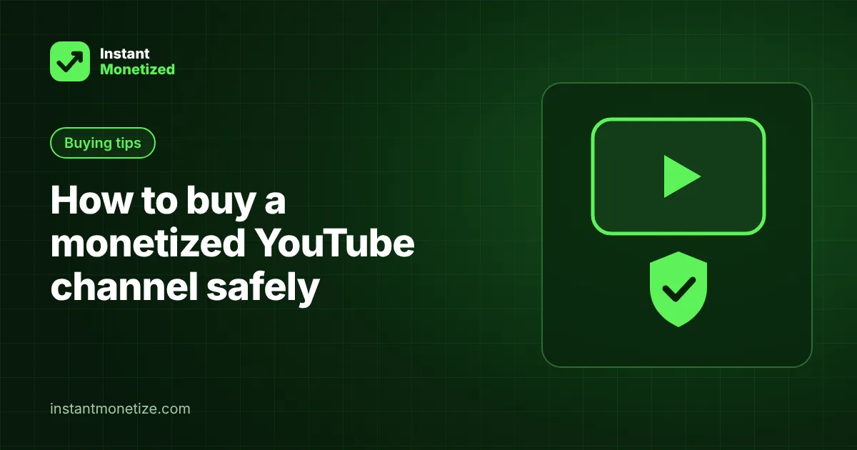 Buying a YouTube Channel in 2026: Safe Buyer's Guide, Cost and Checks