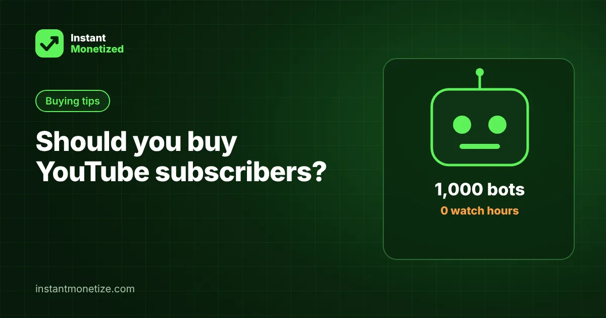 Should You Buy YouTube Subscribers? What Happens Next (and a Smarter Shortcut)