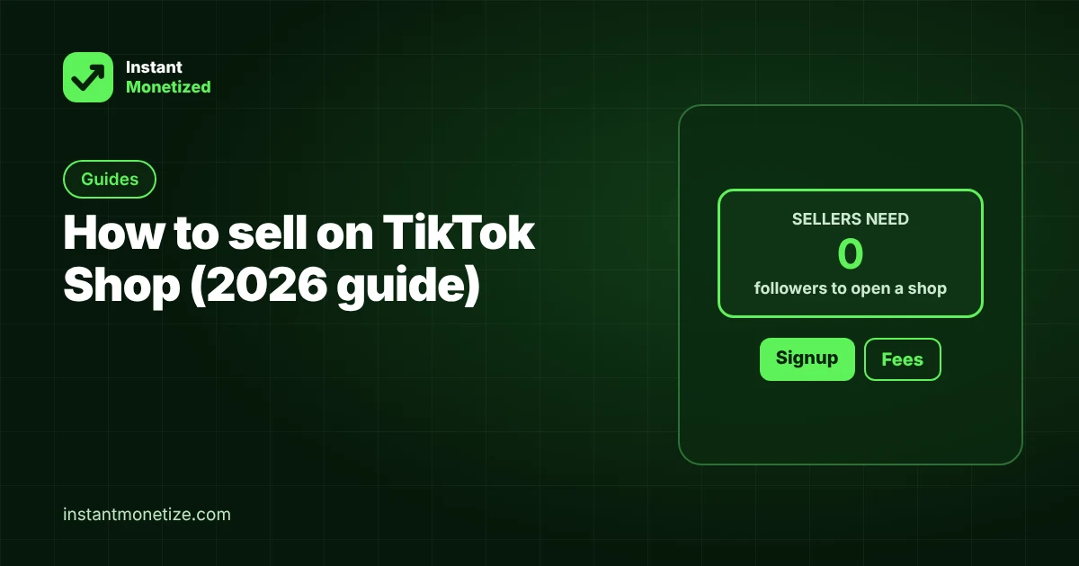 How to Sell on TikTok Shop (2026 Guide)
